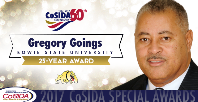 Special Awards Salute: Gregory Goings (Bowie State University), 25-Year Award